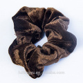 Handmade Accessory synthetic high quality velvet bands wholesale hair Solid Color Narrow Scrunchies